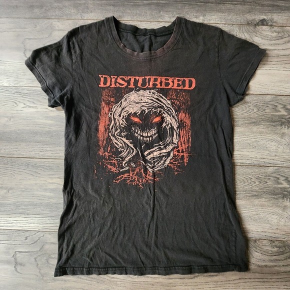 Disturbed Black Tshirt Sz S - Picture 1 of 2